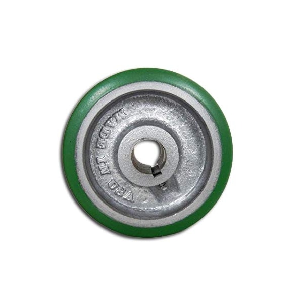 4"x2" Polyurethane ON Steel KEYED Drive Wheel, 1/2" BORE, 600 LBS